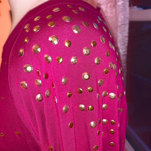 Pink and Gold Studded Top - Picture 2 of 3
